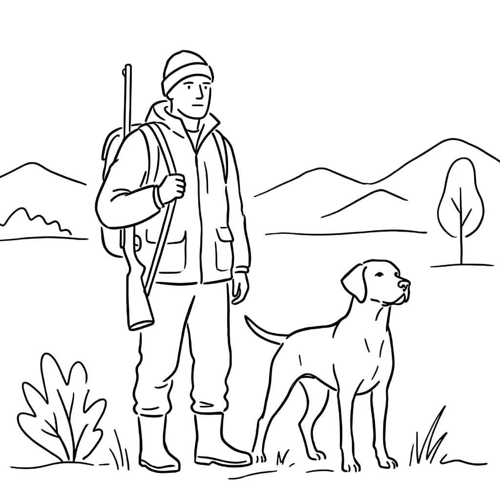 Hundejakt fargelegging