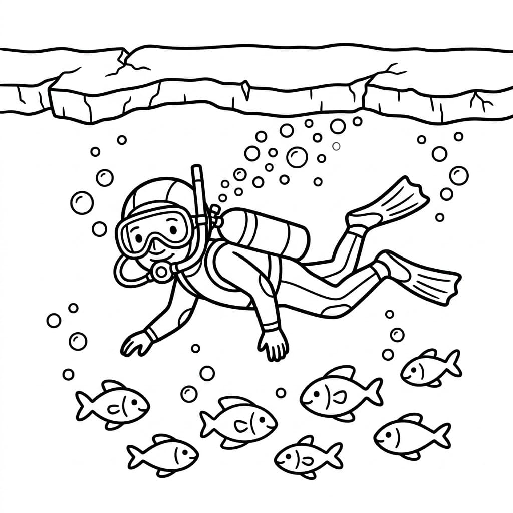 Isdykking oppdagelse fargelegging