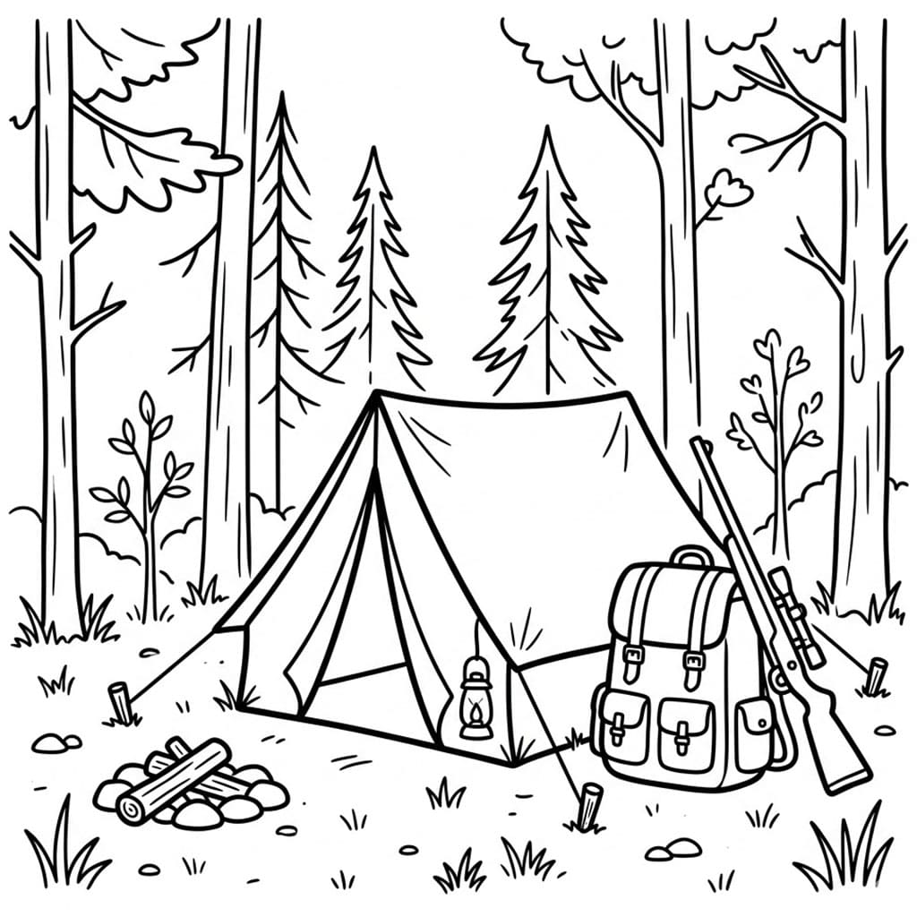 Jaktleir i Skogen fargelegging