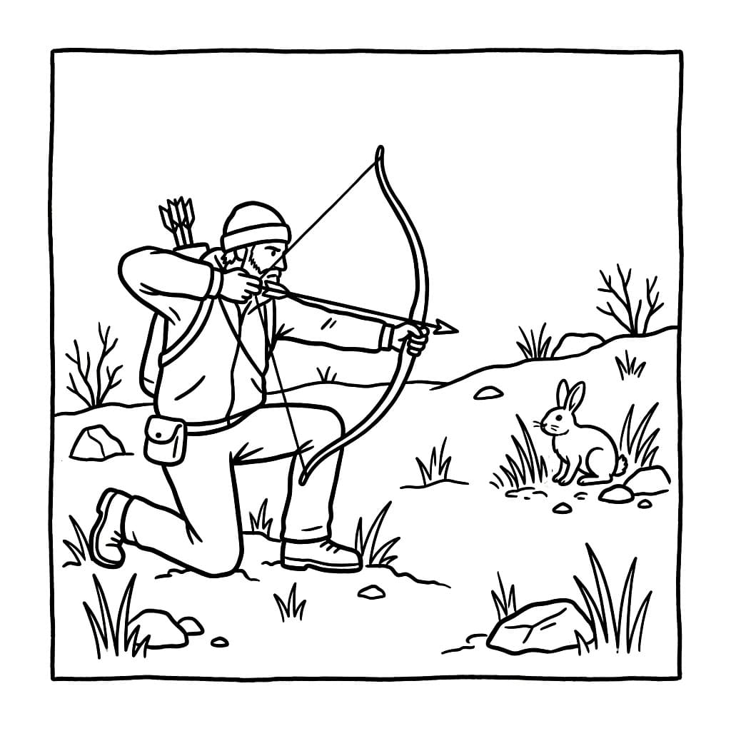 Kaninjakt fargelegging