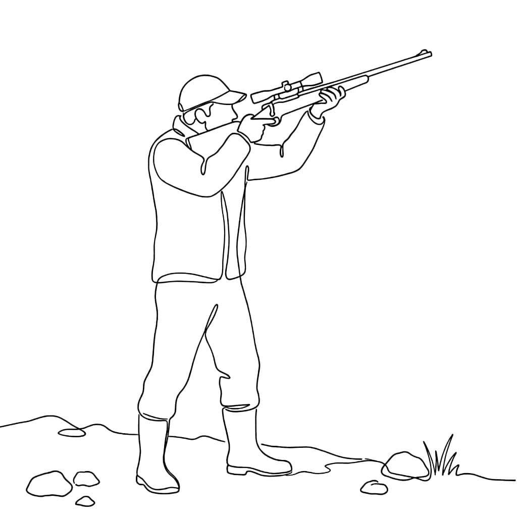 Løfter Rifle Jakt fargelegging