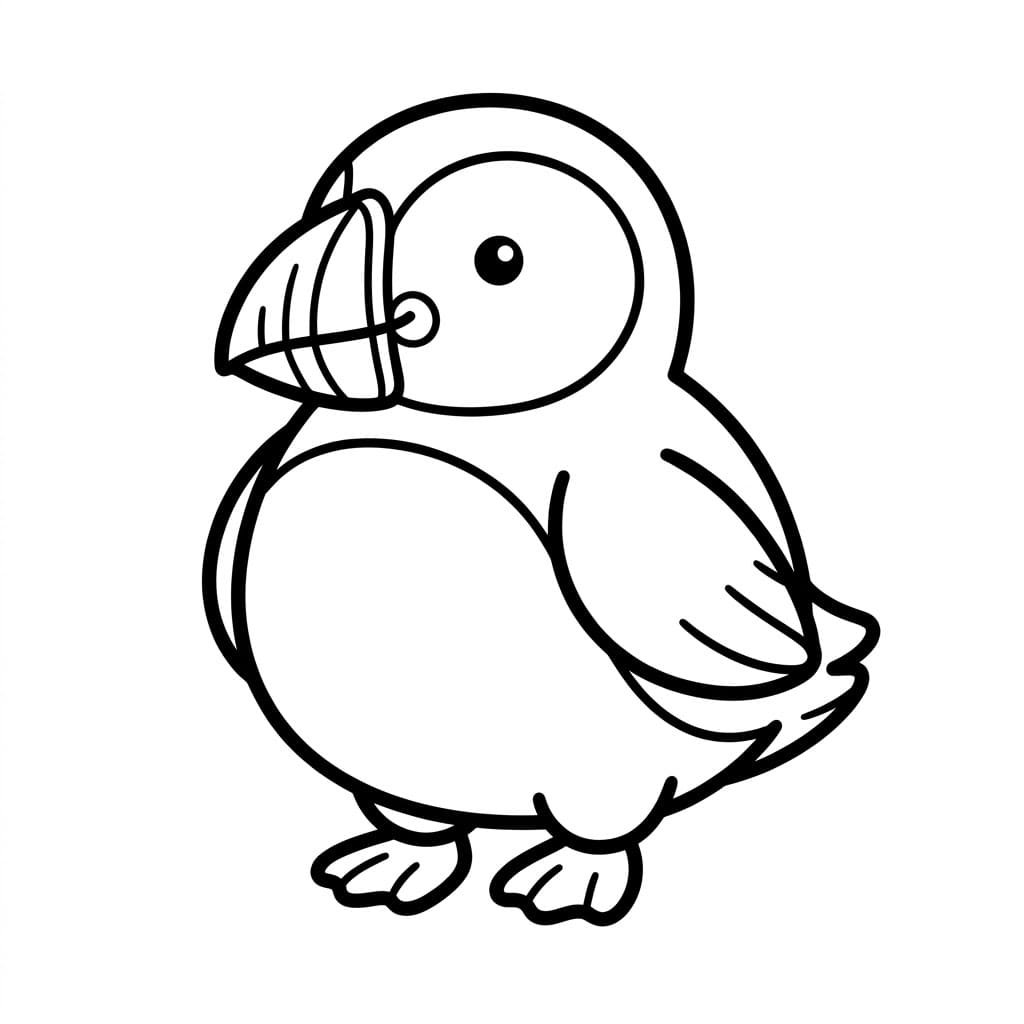 Lubben Lundefugl fargelegging