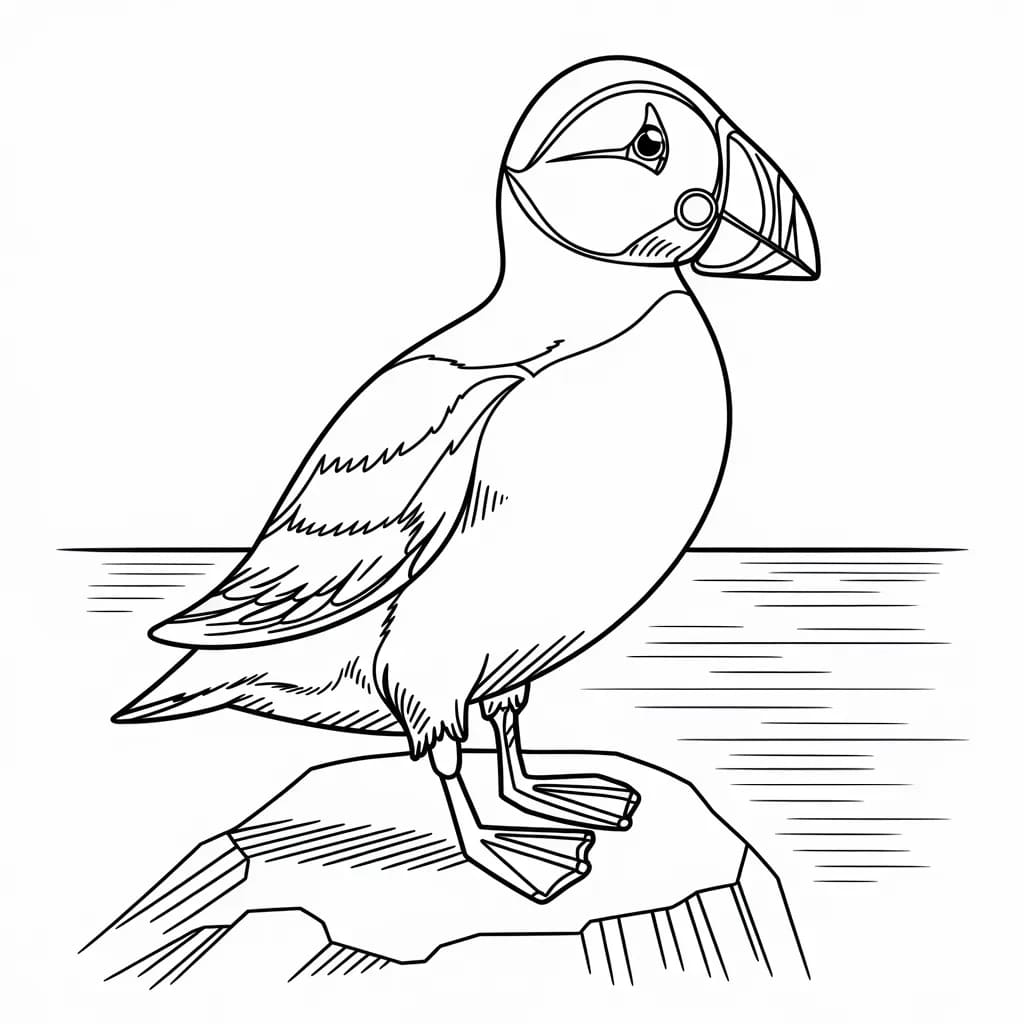 Lundefuglestativ fargelegging