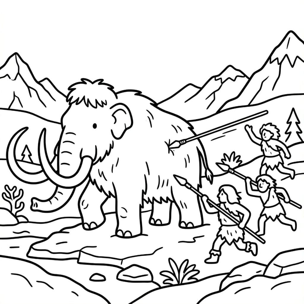 Mammutjakt fargelegging