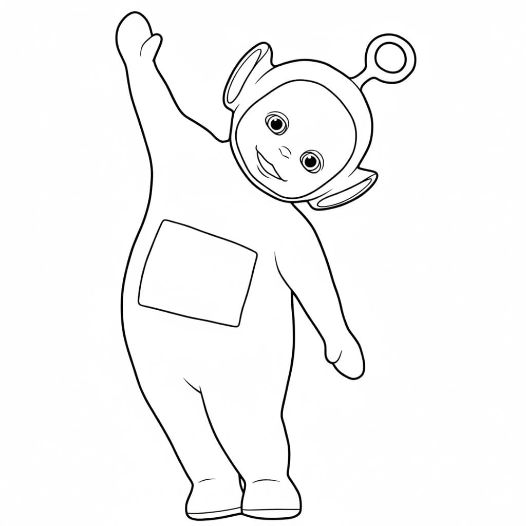 Morsomme Po fra Teletubbiene fargelegging