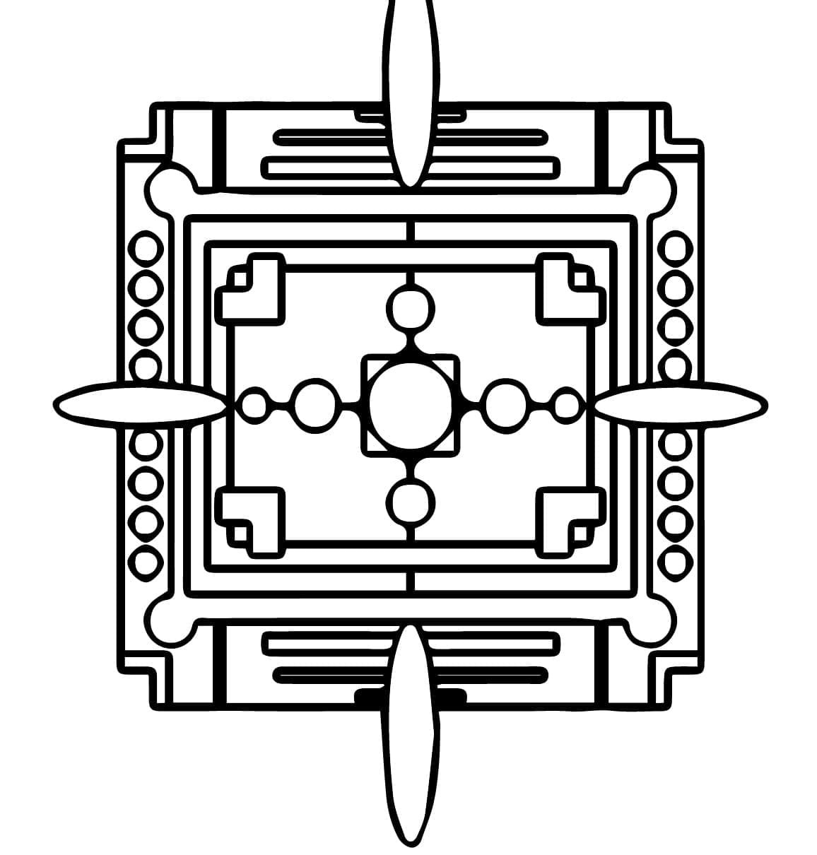 Perfekt geometrisk stil fargelegging