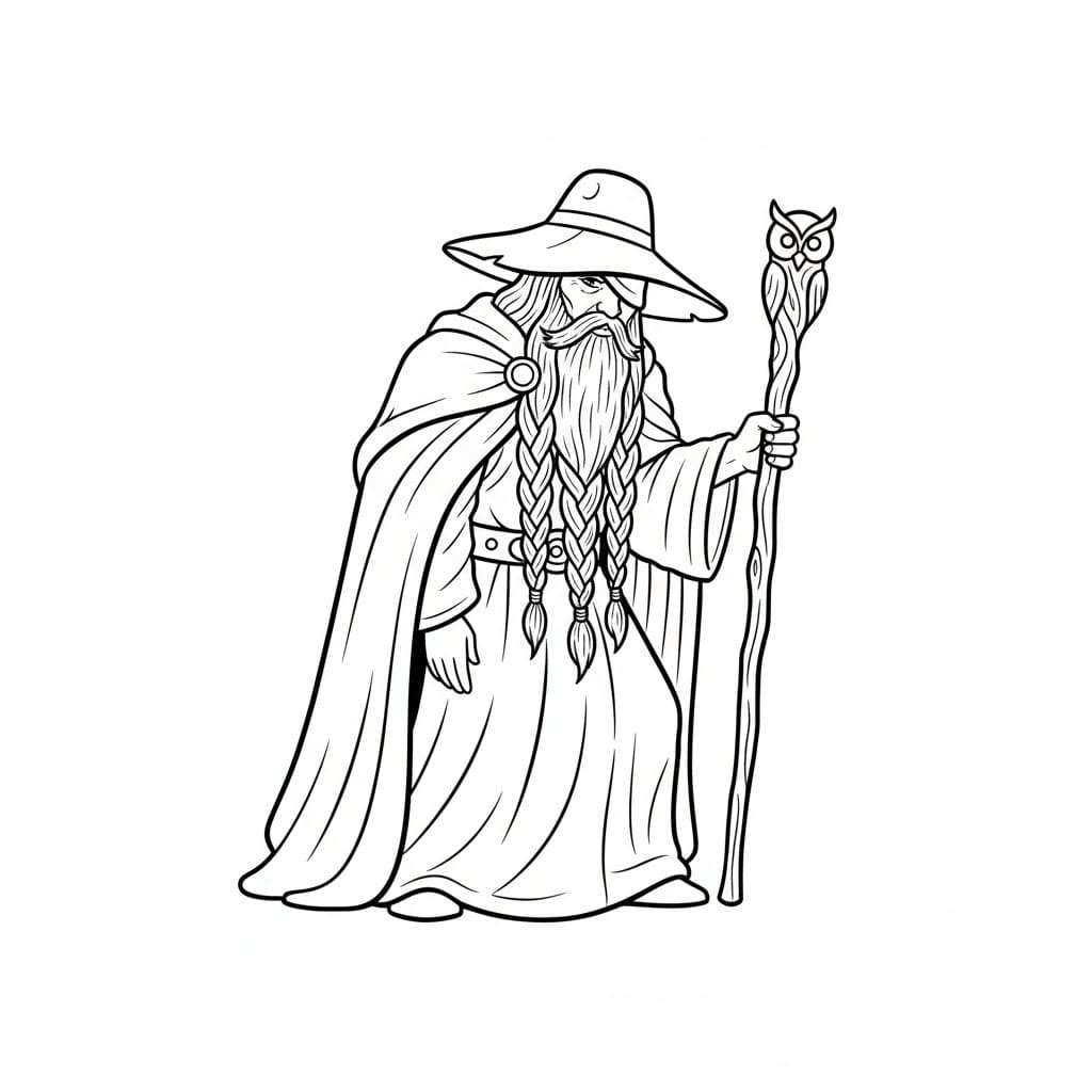 Reisende Odin fargelegging