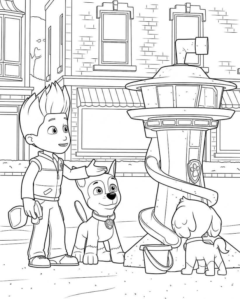 Ryder på gaten fargelegging