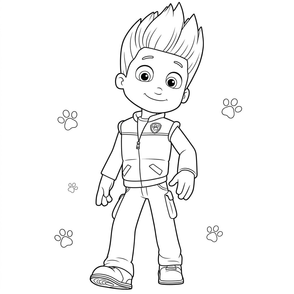 Ryder Paw Patrol fargelegging