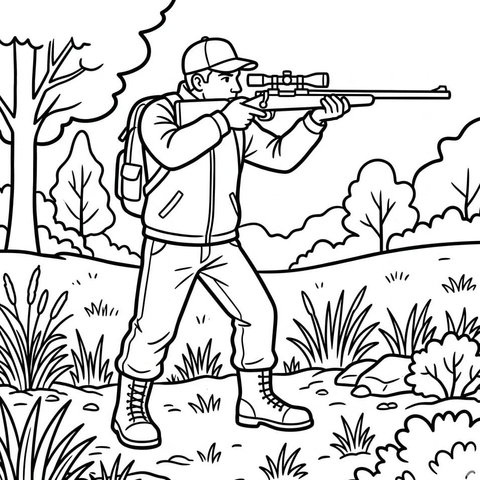 Sikte Rifeljakt fargelegging