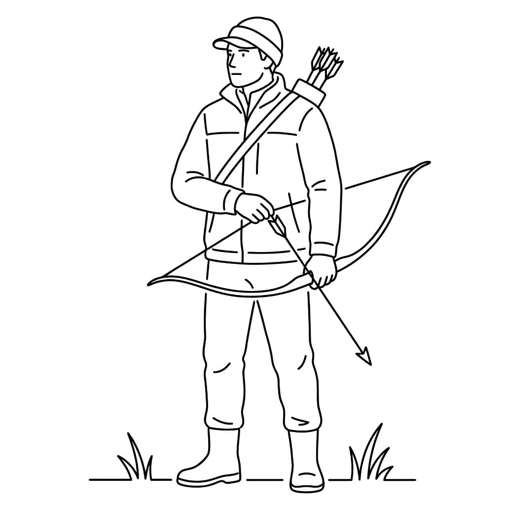 Stående Jakt fargelegging