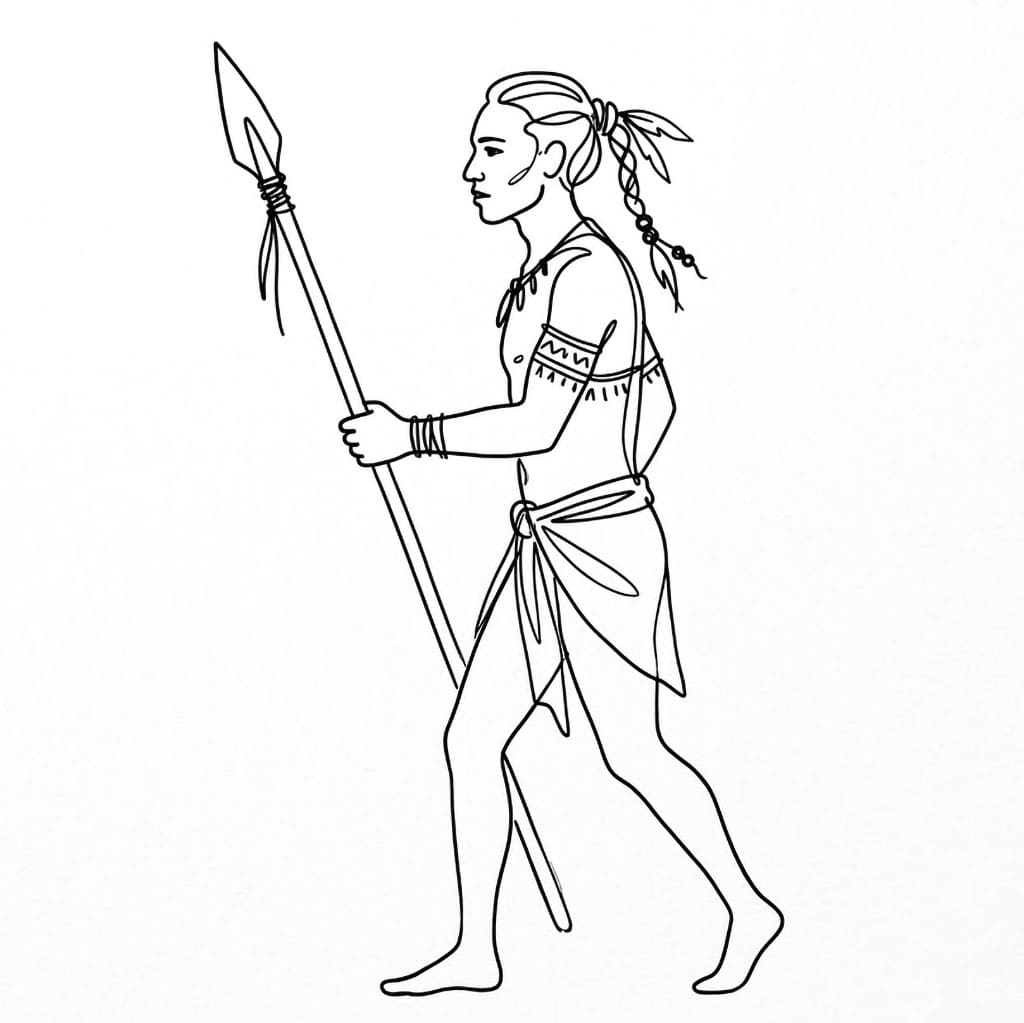 Stammejakt fargelegging