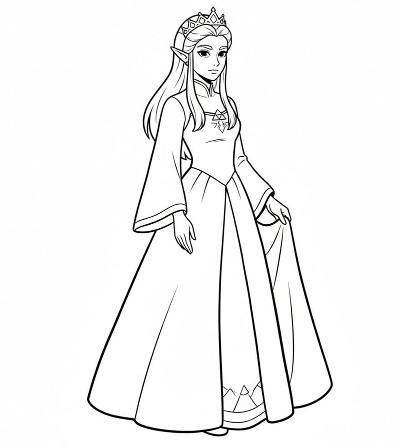 Avslappende Zelda fargelegging