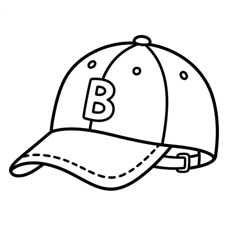 Baseballhatt bilde fargelegging