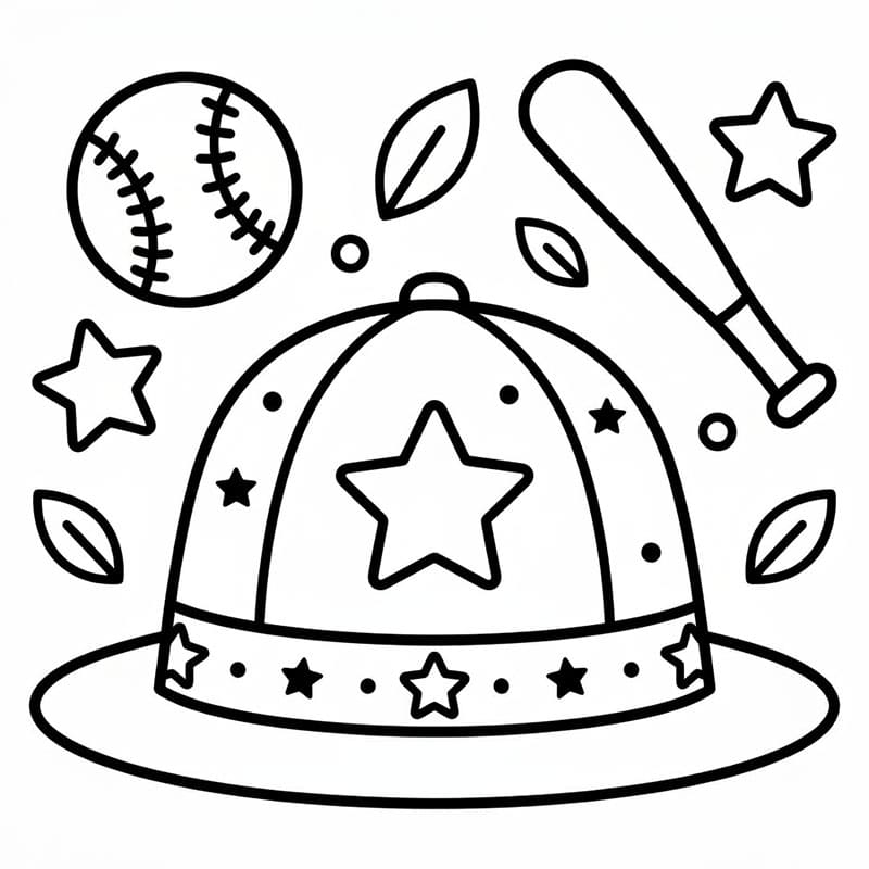 Baseballhatt fargelegging