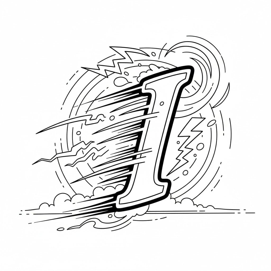 Bokstav I dynamisk fargelegging