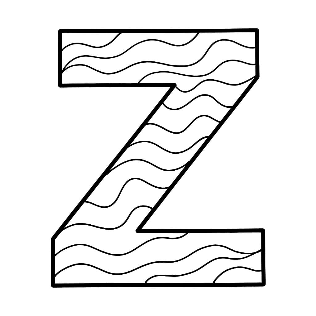 Bokstaven Z Fargelegging