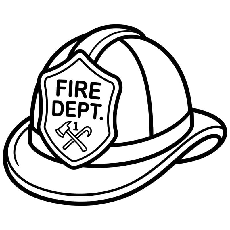 Brannmannshatt fargelegging