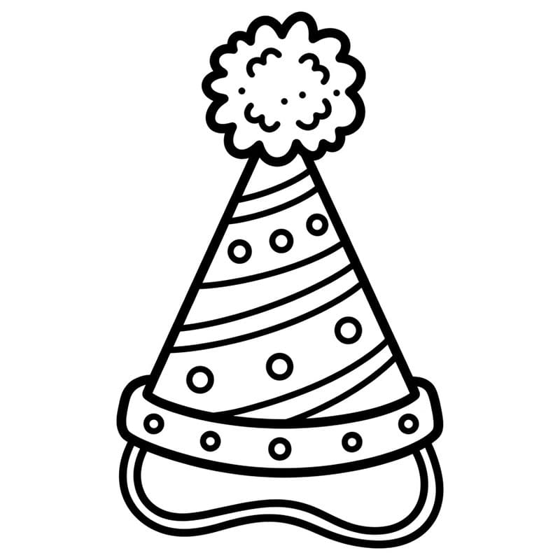 Bursdagshatt fargelegging