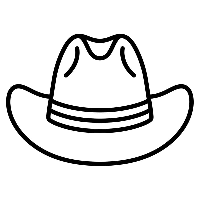 Cowboyhatt fargelegging