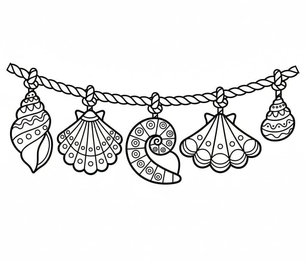 Dekorative skall fargelegging