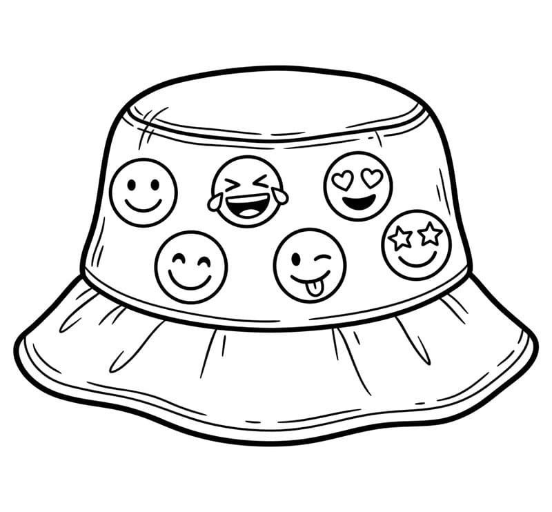 Emojihatt fargelegging