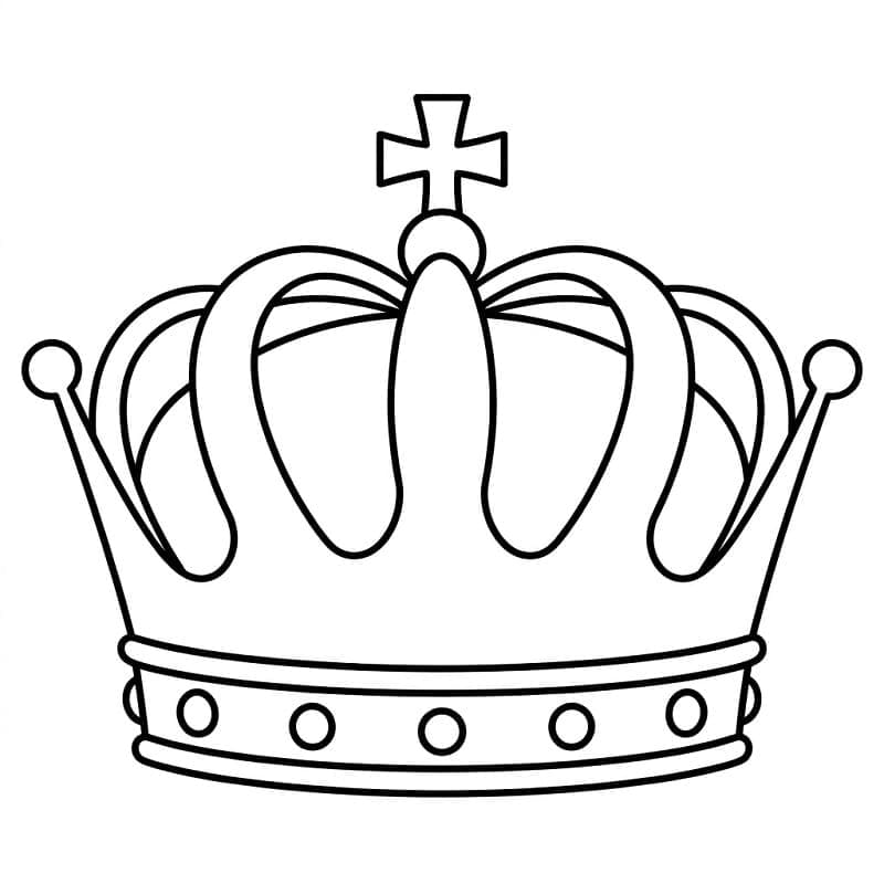 En enkel kongekrone fargelegging