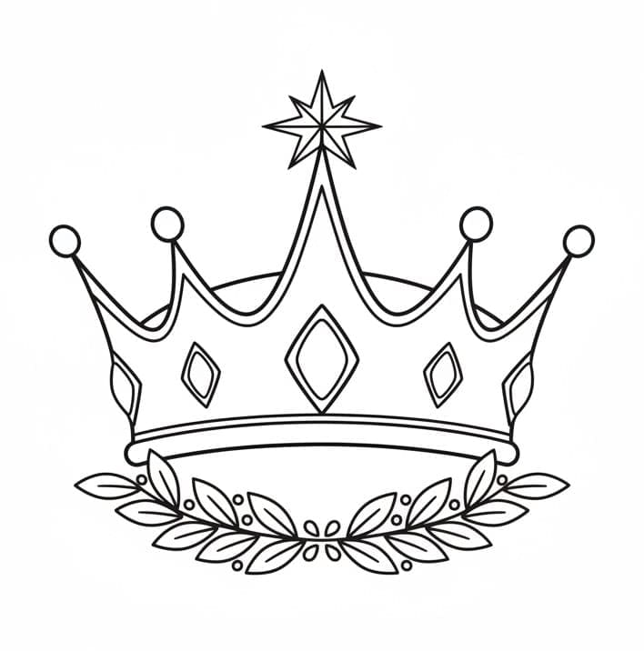 En fantasikrone fargelegging