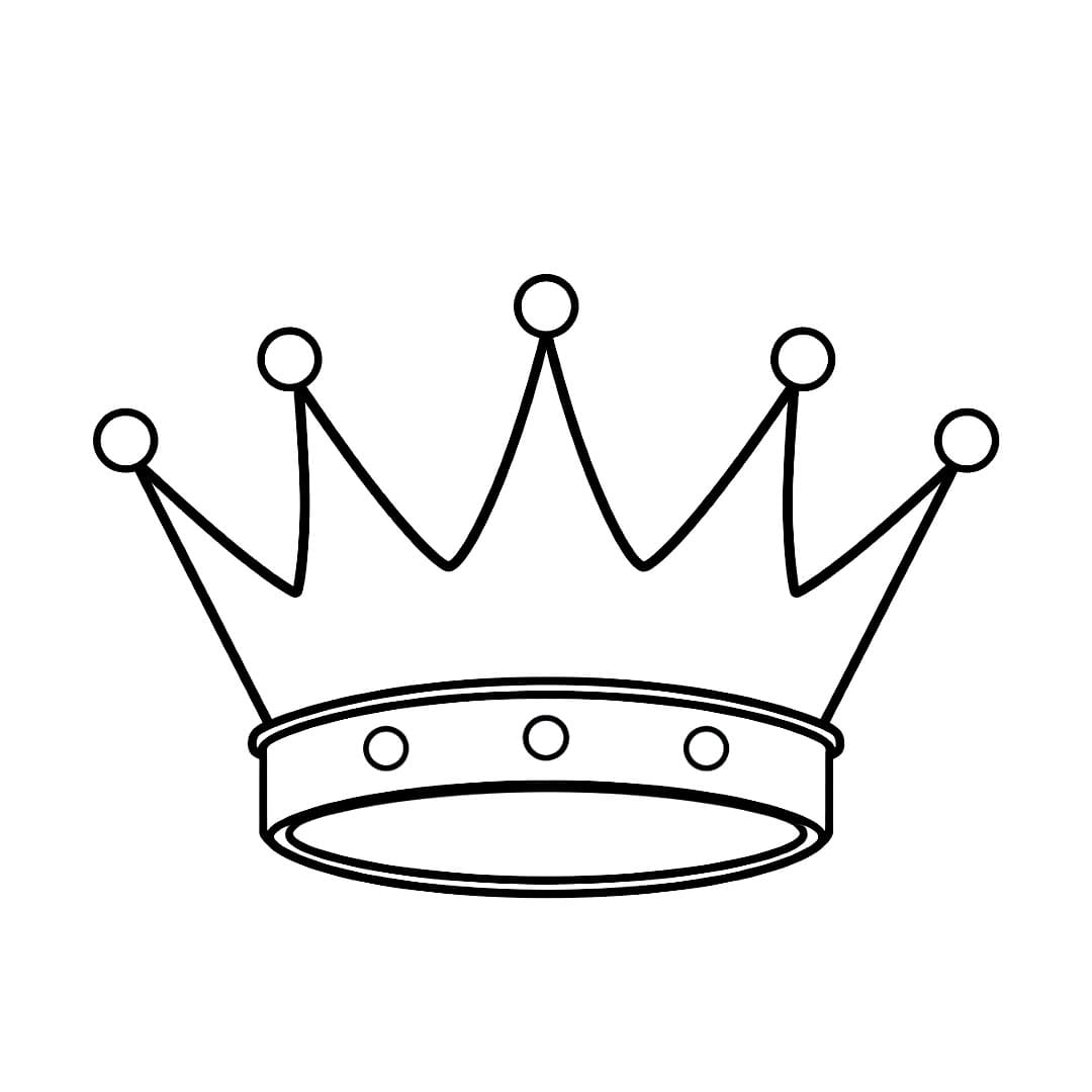 En kongekrone fargelegging