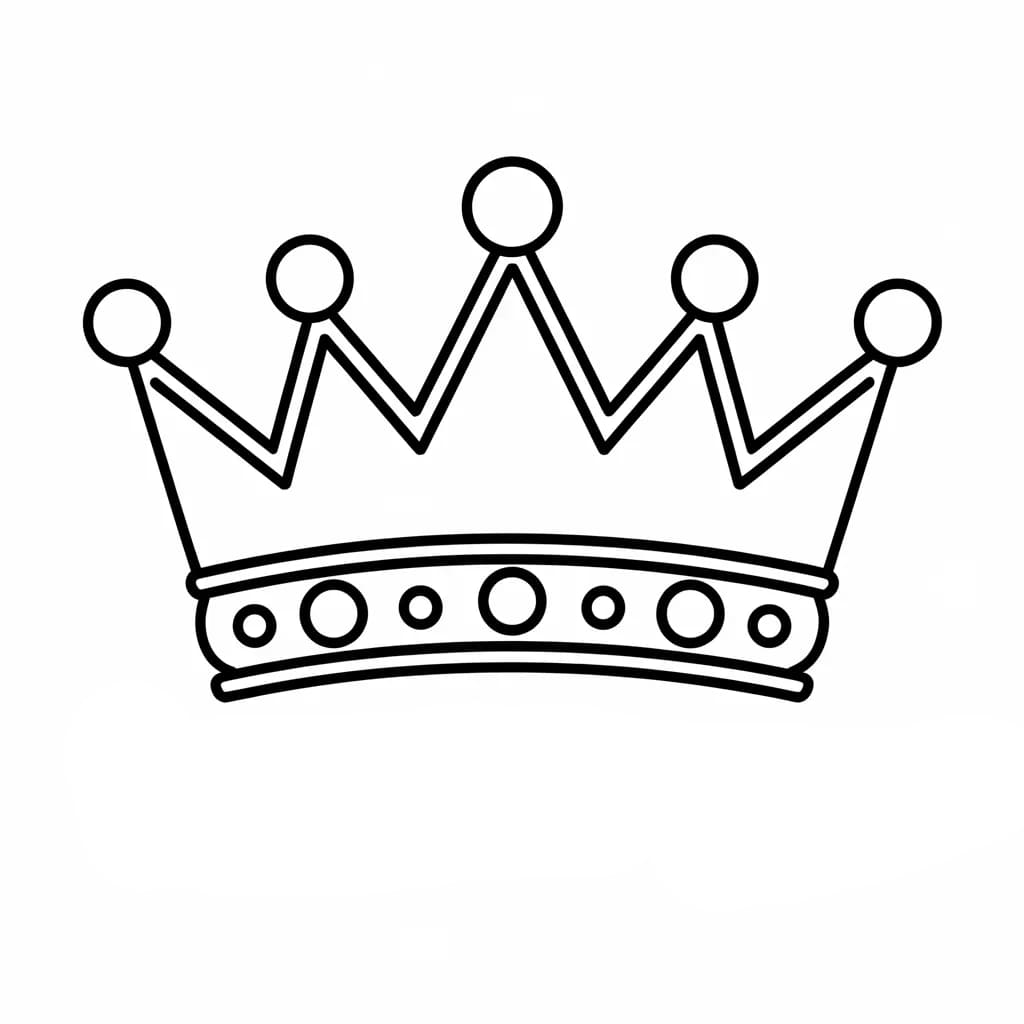 Én krone fargelegging