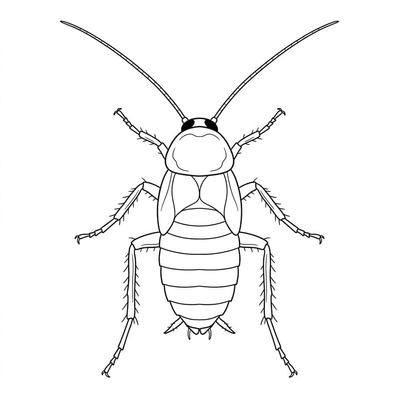 Enkel kakerlakk fargelegging