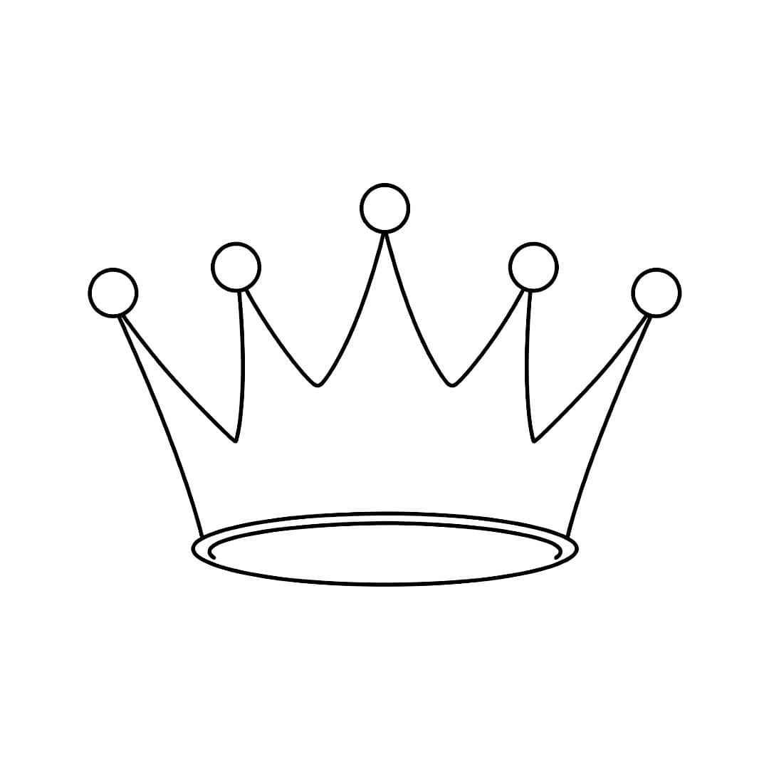 Enkel kongekrone fargelegging