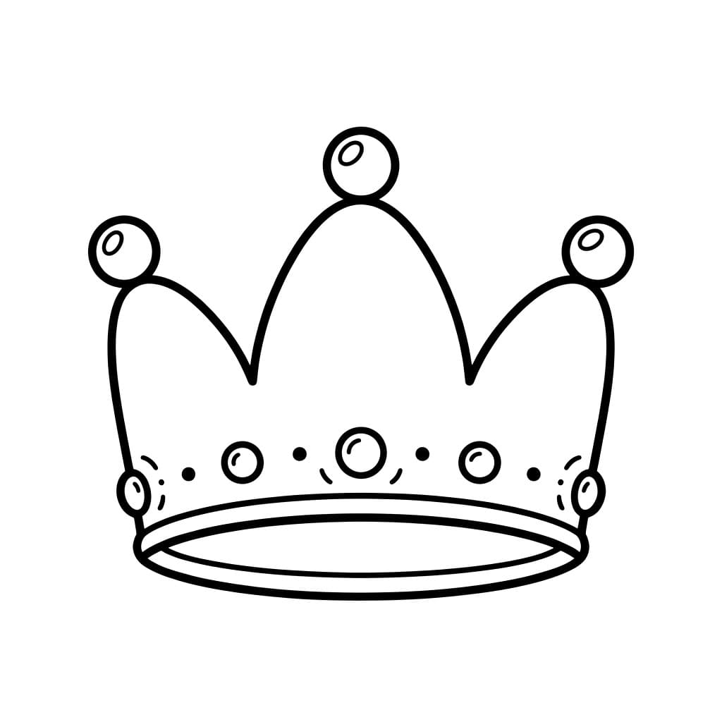 Enkel Krone fargelegging