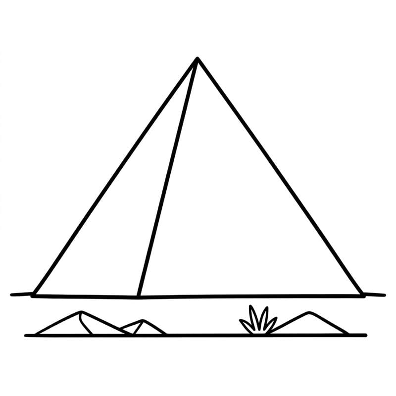 Enkel pyramide fargelegging