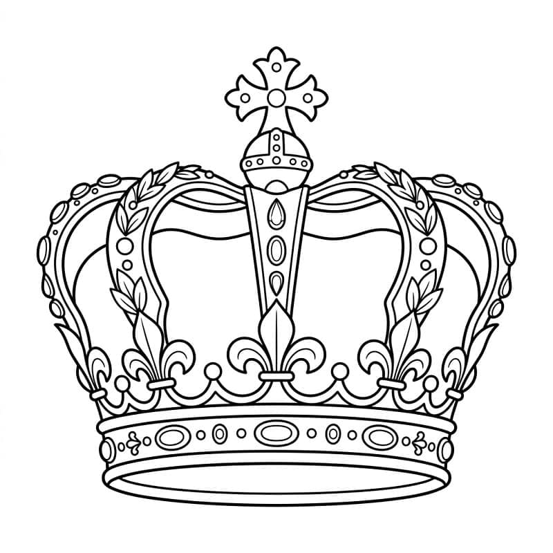 Fantastisk kongekrone fargelegging