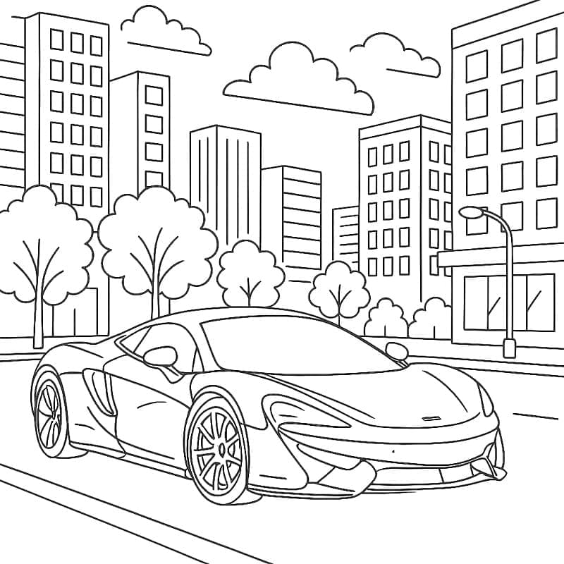 Fantastiske McLaren biler fargelegging