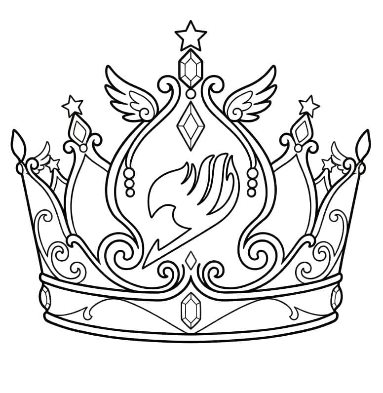 Fantasy krone bilder fargelegging