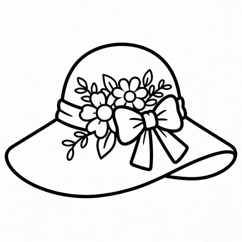 Fine damehatt fargelegging