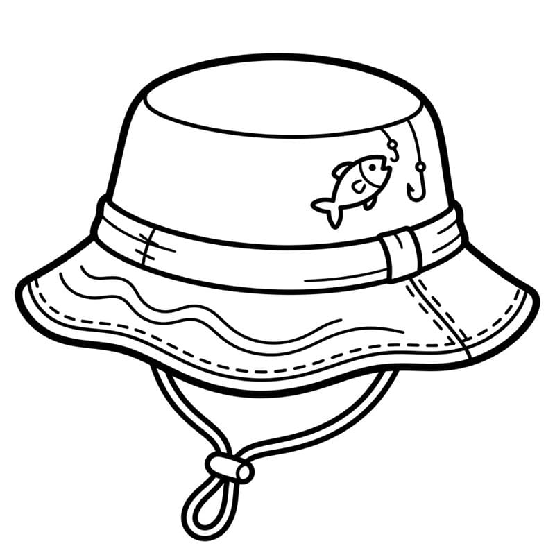 Fiskehatt fargelegging