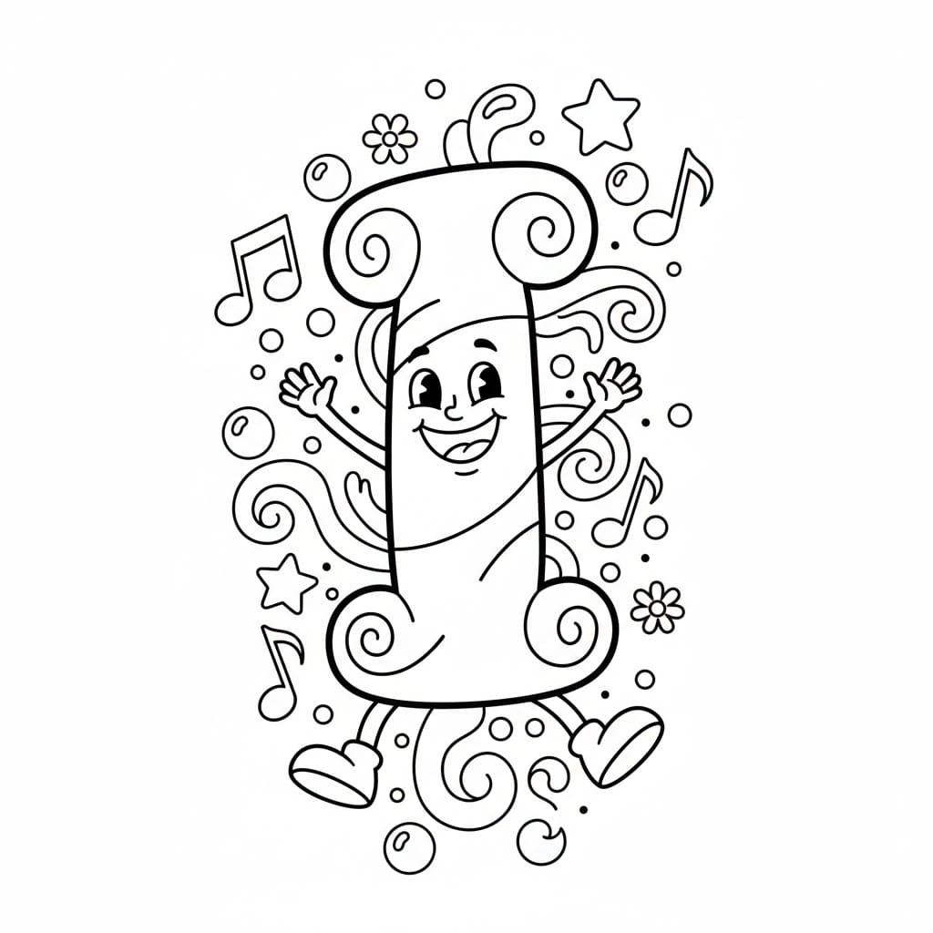 Glad bokstav I fargelegging