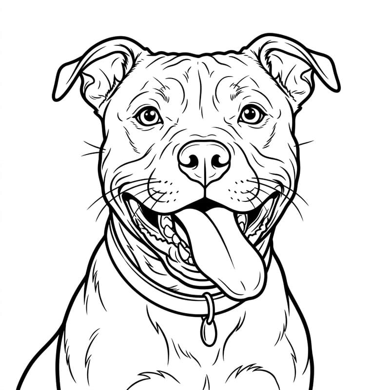 Glad Pitbull fargelegging