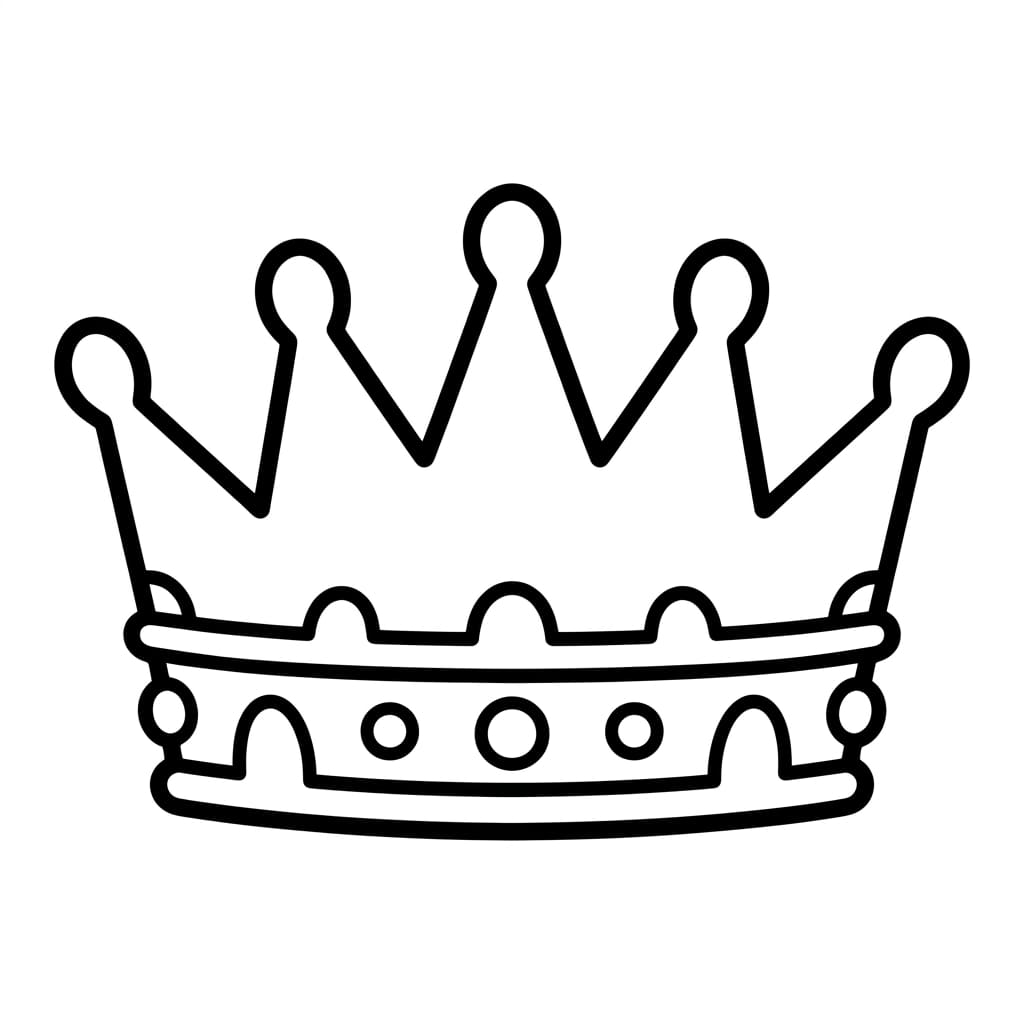 Gratis krone fargelegging