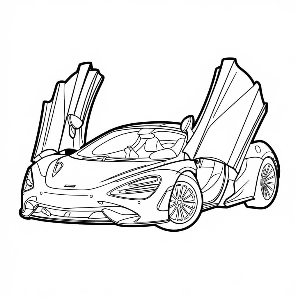 Gratis utskrivbare McLaren fargelegging