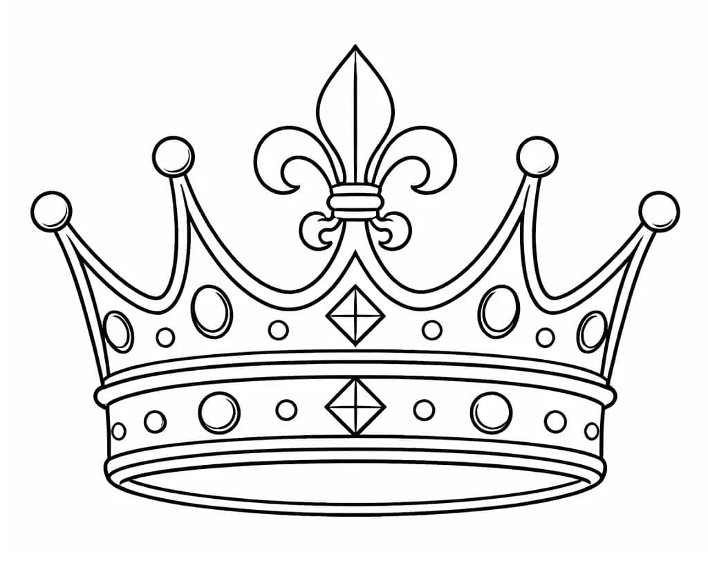 Grunnleggende kongekrone fargelegging