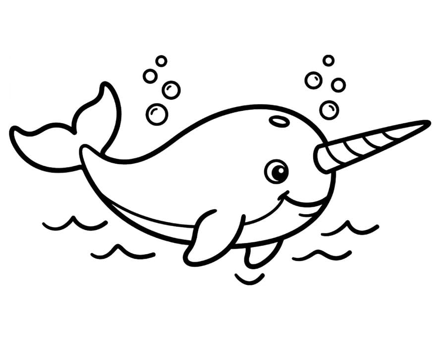 Grunnleggende narhvaler fargelegging