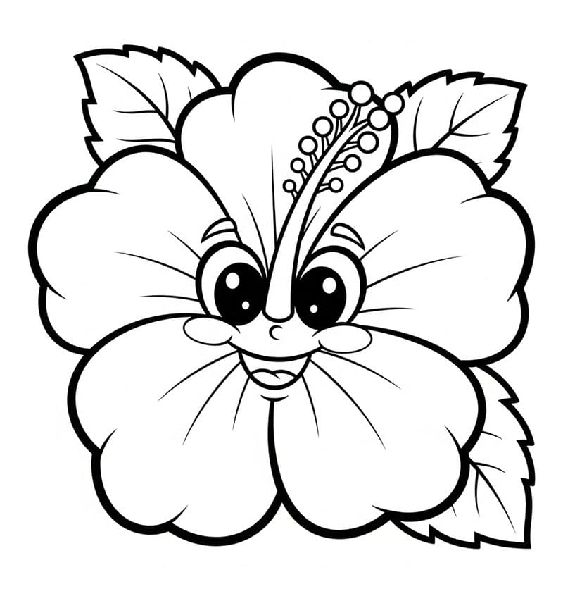 Hibiskus moro fargelegging