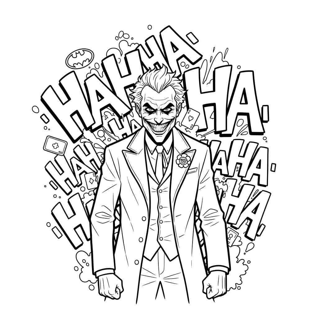 Joker graffiti-stil fargelegging