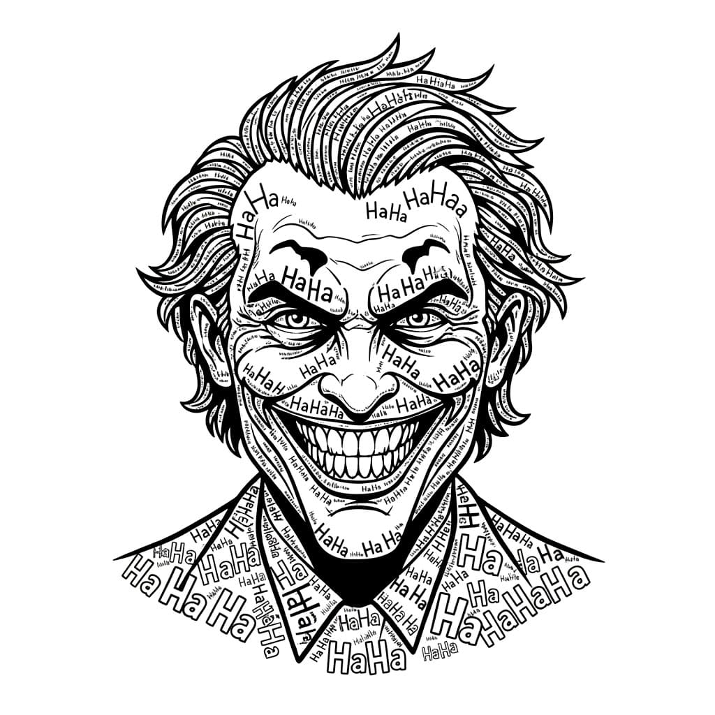 Joker Hahaha fargelegging
