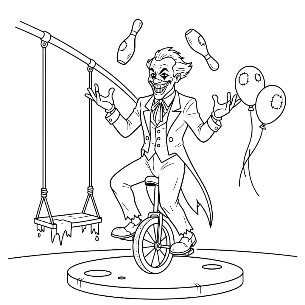 Joker i høy hastighet fargelegging