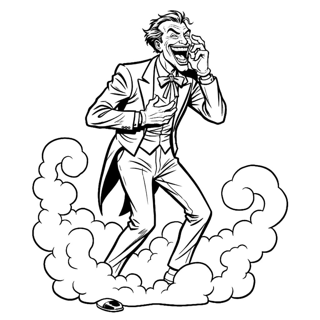 Joker og røyk fargelegging